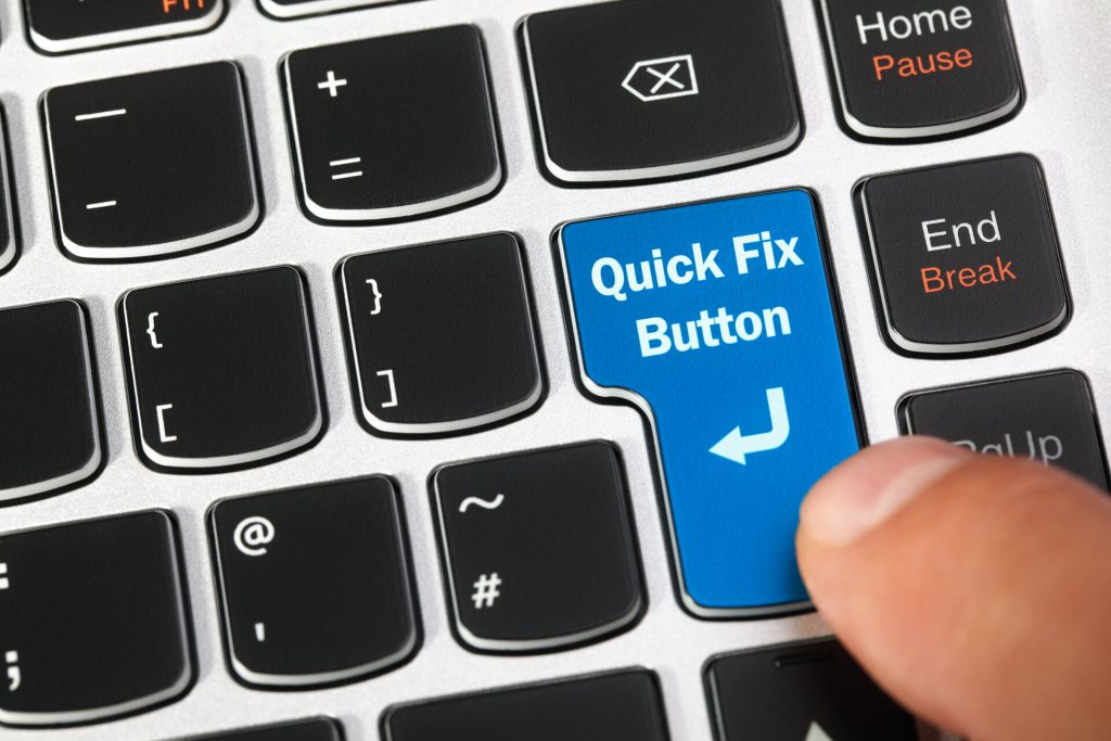 Quick fix button