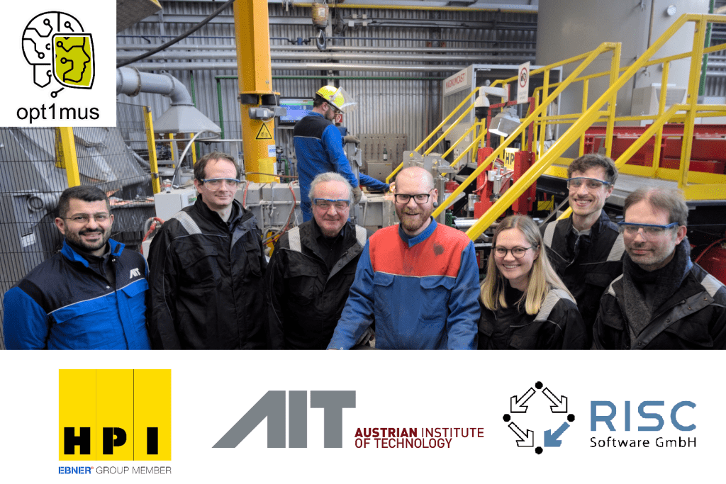 Gruppenbild Opt1mus Projetkstart und Logos