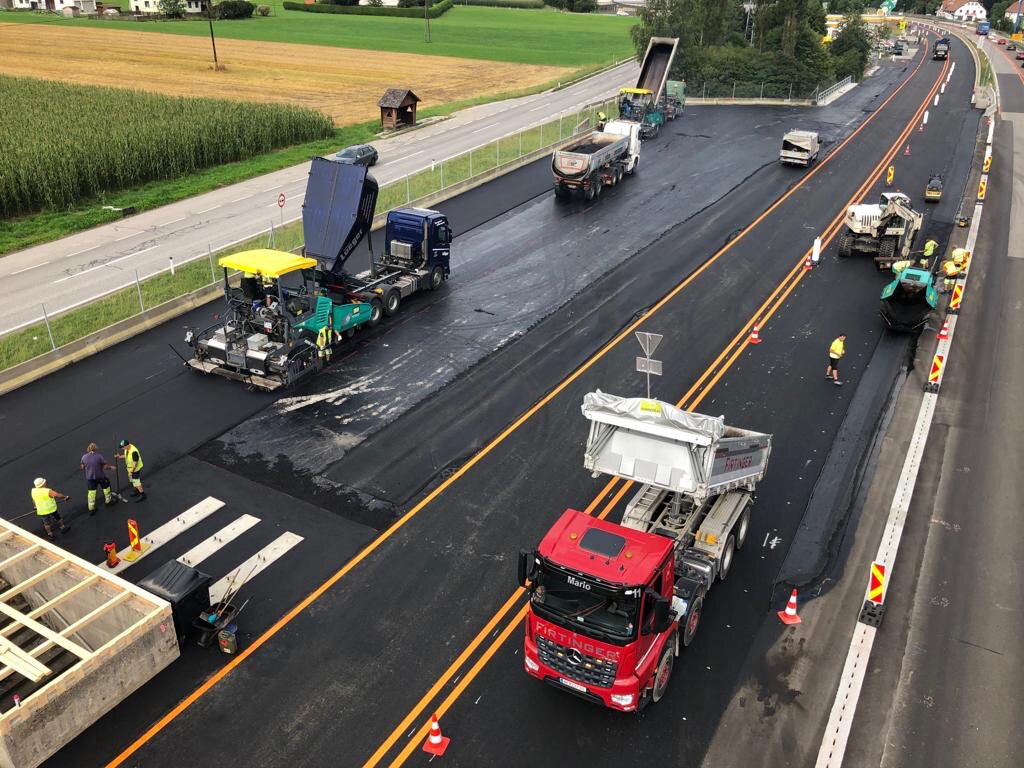 Autobahnbaustelle