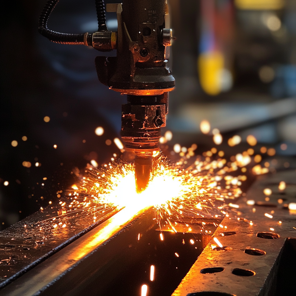 Brennscheiddüsen bei Brennschneideprozess